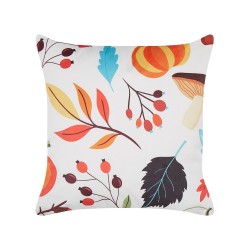 Poduszka dekoracyjna VISCARIA Welur 45 x 45 cm Kolorowy Wzór roślinny