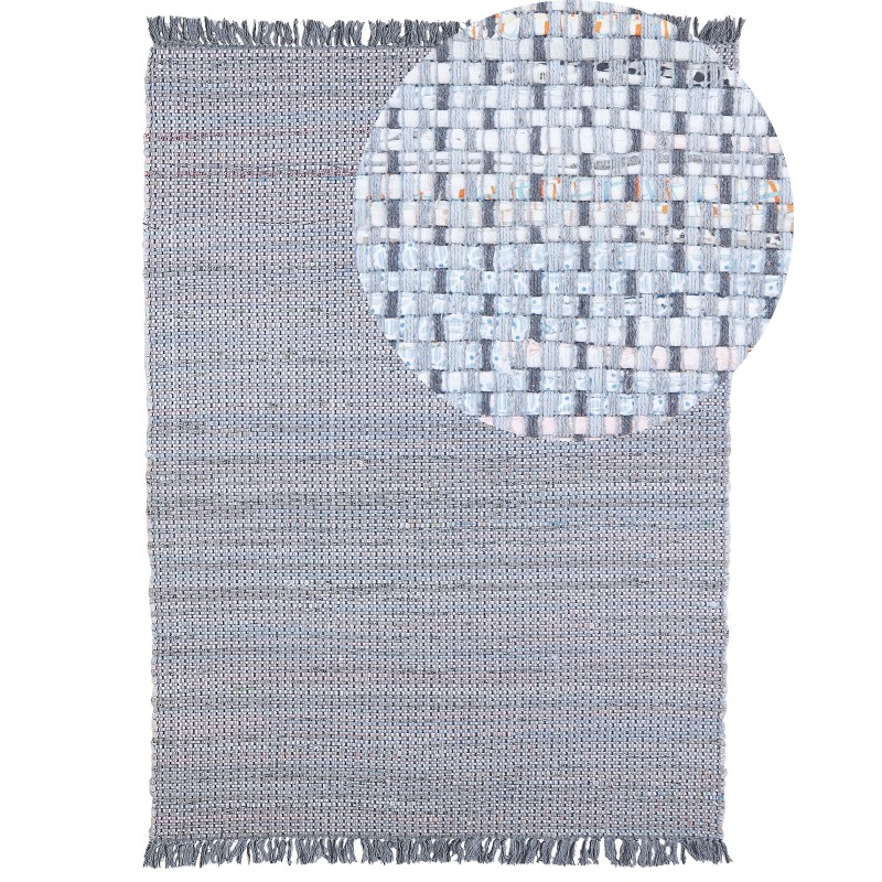 Dywan bawełniany 160 x 230 cm szary BESNI