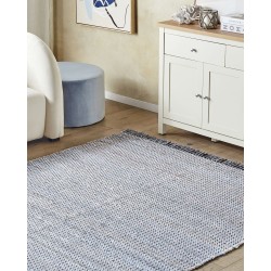 Dywan bawełniany 160 x 230 cm szary BESNI