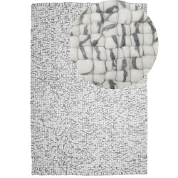 Dywan z filcowych kulek 160 x 230 cm jasnoszary AMDO