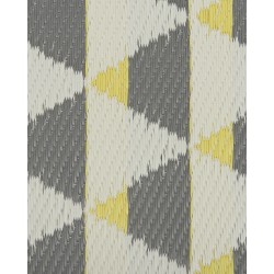 Dywan zewnętrzny 120 x 180 cm szaro-żółty HISAR