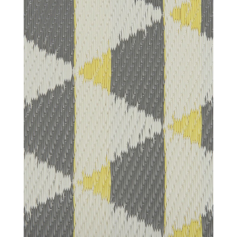 Dywan zewnętrzny 120 x 180 cm szaro-żółty HISAR