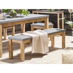 Ławka ogrodowa OSTUNI 160 cm Beton Szary