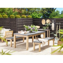 Ławka ogrodowa OSTUNI 160 cm Beton Szary