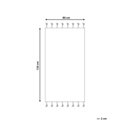 Dywan bawełniany 80 x 150 cm biało-czarny ERAY