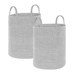 Zestaw 2 koszy SARYK Bawełna Szary