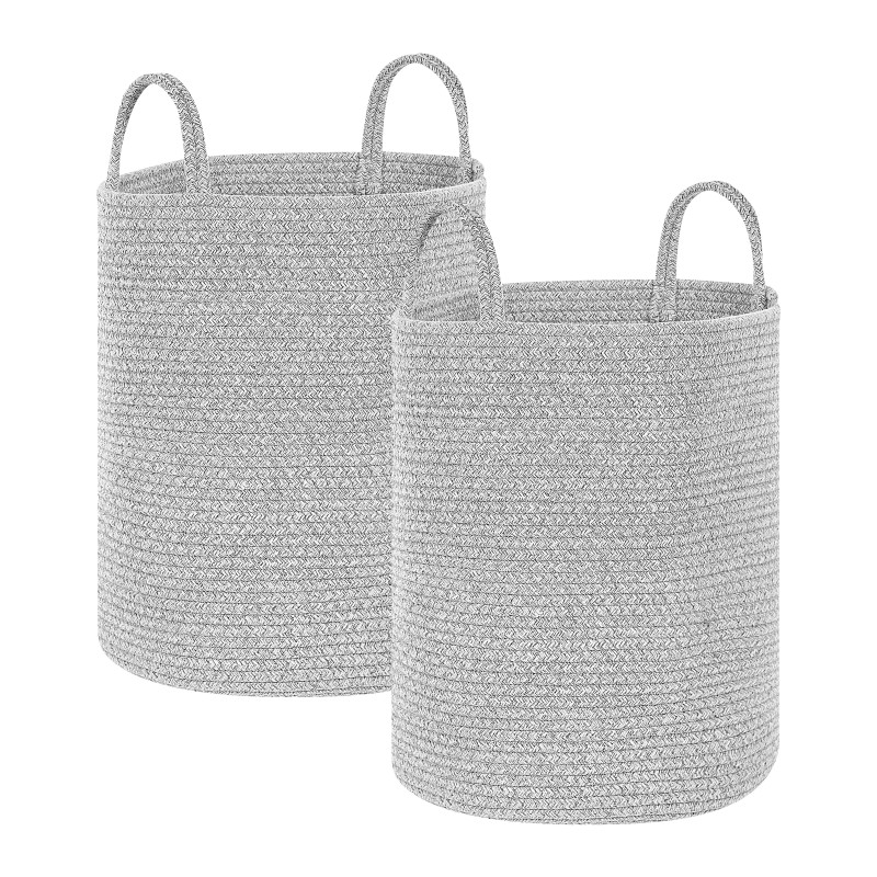 Zestaw 2 koszy SARYK Bawełna Szary