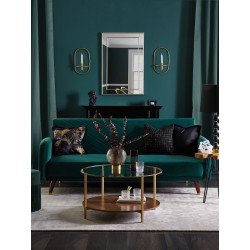 Zestaw 2 poduszek dekoracyjnych BELLFLOWER 45 x 45 cm Czarny Wzór geometryczny