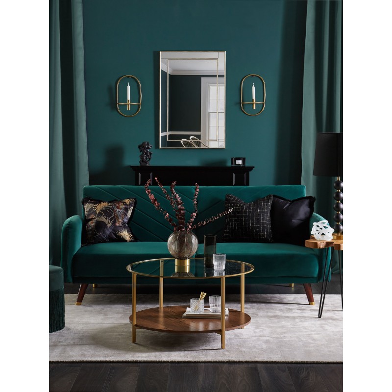 Zestaw 2 poduszek dekoracyjnych BELLFLOWER 45 x 45 cm Czarny Wzór geometryczny