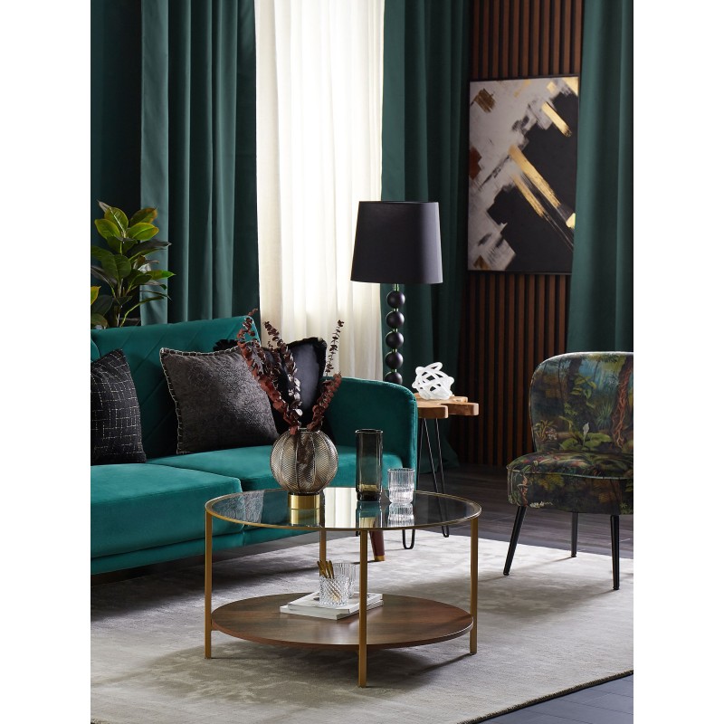 Zestaw 2 poduszek dekoracyjnych BELLFLOWER 45 x 45 cm Czarny Wzór geometryczny