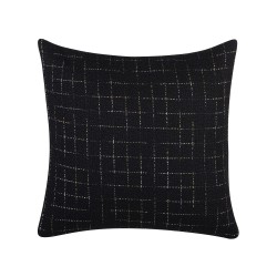 Zestaw 2 poduszek dekoracyjnych BELLFLOWER 45 x 45 cm Czarny Wzór geometryczny