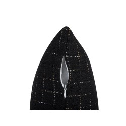 Zestaw 2 poduszek dekoracyjnych BELLFLOWER 45 x 45 cm Czarny Wzór geometryczny