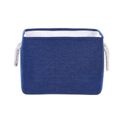 Zestaw 3 koszy DARQAB Bawełna Granatowy