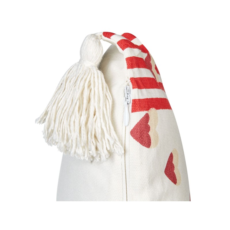 Zestaw 2 poduszek dekoracyjnych BANKSIA Bawełna 45 x 45 cm Czerwony W paski