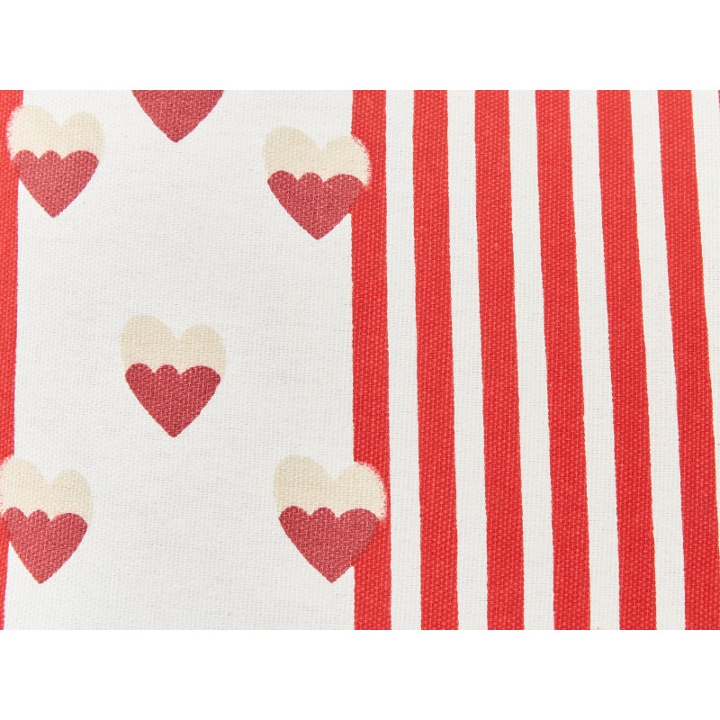 Zestaw 2 poduszek dekoracyjnych BANKSIA Bawełna 45 x 45 cm Czerwony W paski