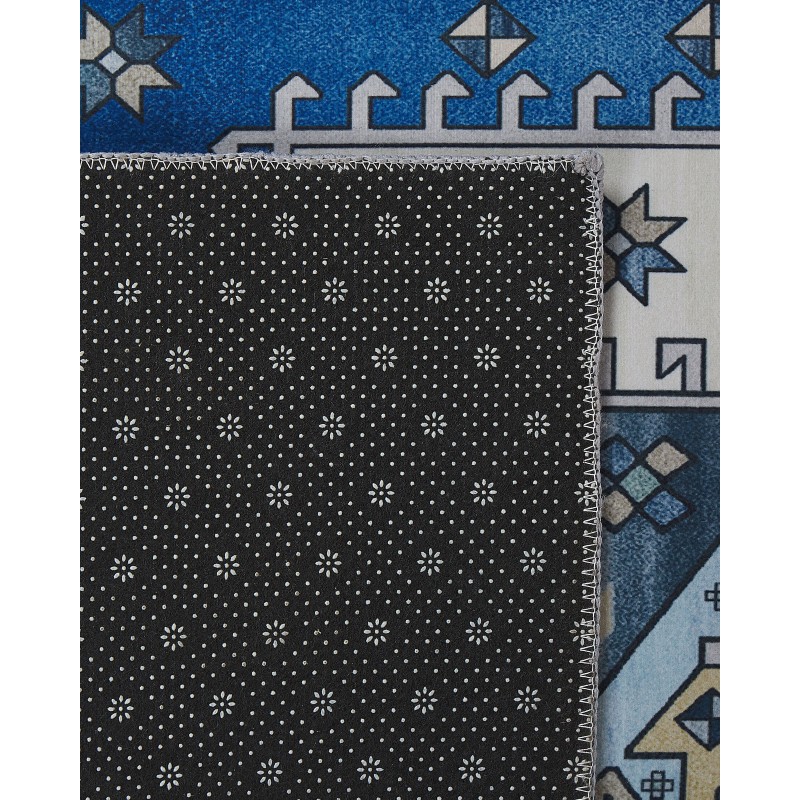 Dywan 80 x 300 cm niebiesko-beżowy PARVAKADLI