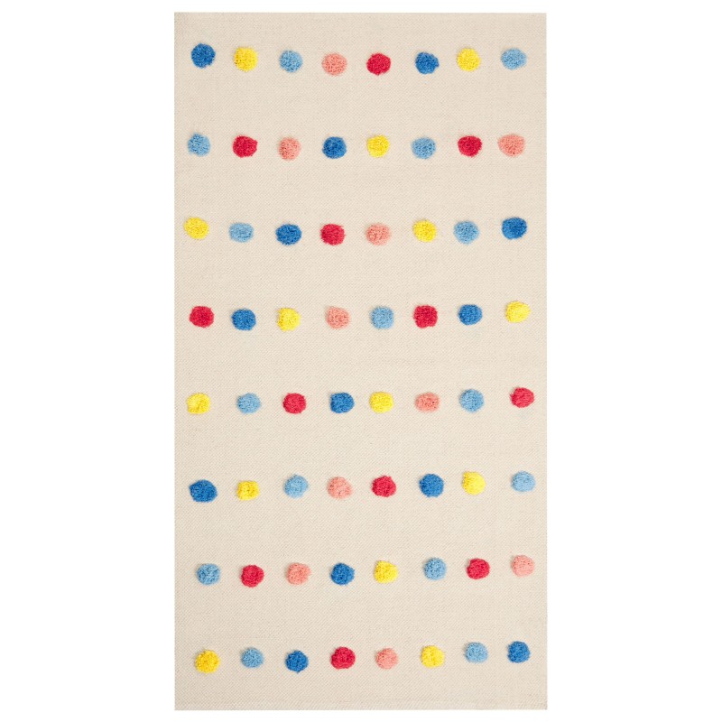 Dywan dziecięcy bawełniany 80 x 150 cm wielokolorowy LELES