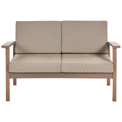 Zestaw ogrodowy ze stolikiem dla 4 osób MANILA Drewno akacjowe Ciemnobrązowy