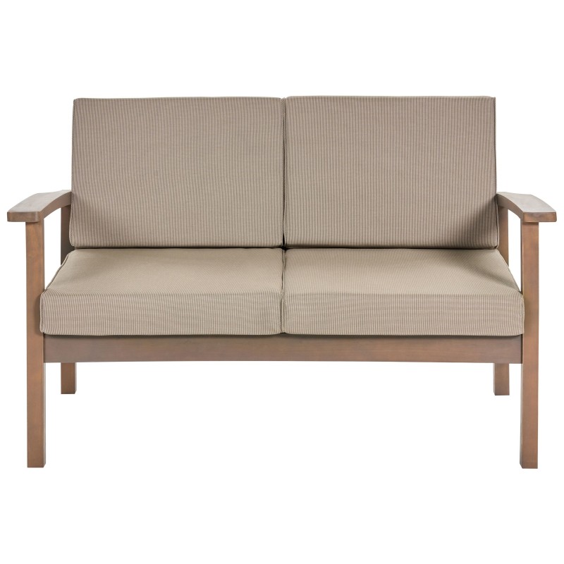 Zestaw ogrodowy ze stolikiem dla 4 osób MANILA Drewno akacjowe Ciemnobrązowy