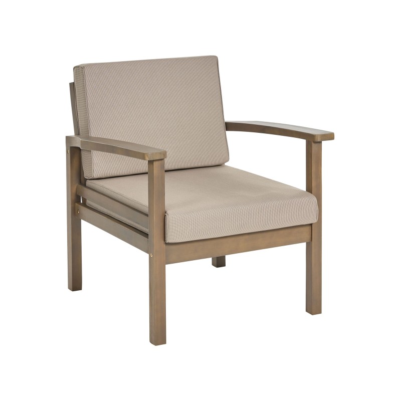 Zestaw ogrodowy ze stolikiem dla 4 osób MANILA Drewno akacjowe Ciemnobrązowy