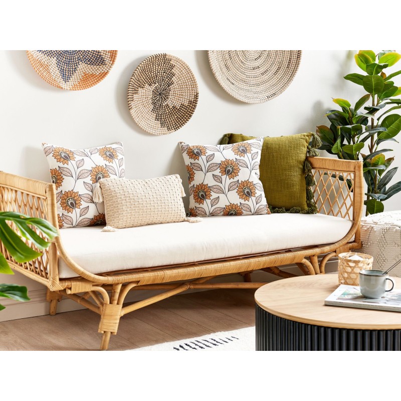 Zestaw 2 poduszek dekoracyjnych TUBEROSE 45 x 45 cm Kolorowy Wzór kwiatowy