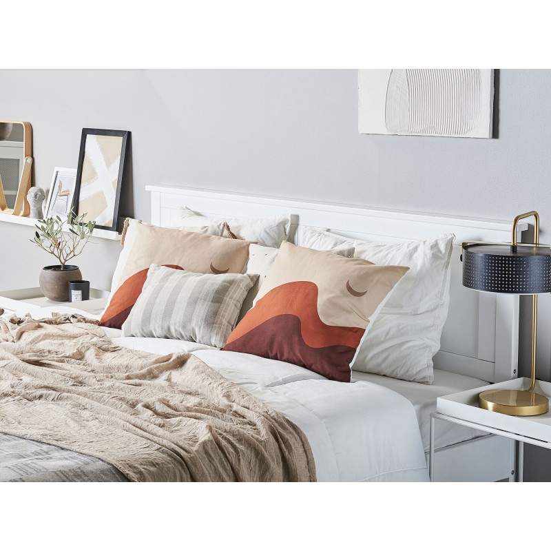 Zestaw 2 poduszek dekoracyjnych FESTUCA 45 x 45 cm Kolorowy Wzór abstrakcyjny