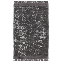 Dywan z wiskozy 160 x 230 cm ciemnoszary HANLI
