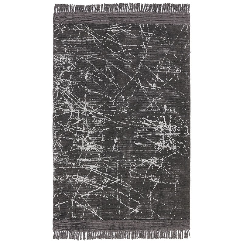 Dywan z wiskozy 160 x 230 cm ciemnoszary HANLI