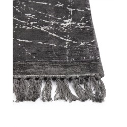 Dywan z wiskozy 160 x 230 cm ciemnoszary HANLI