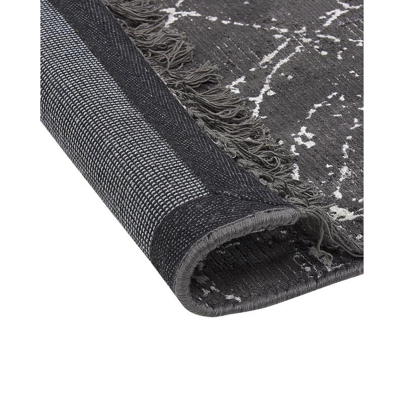 Dywan z wiskozy 160 x 230 cm ciemnoszary HANLI