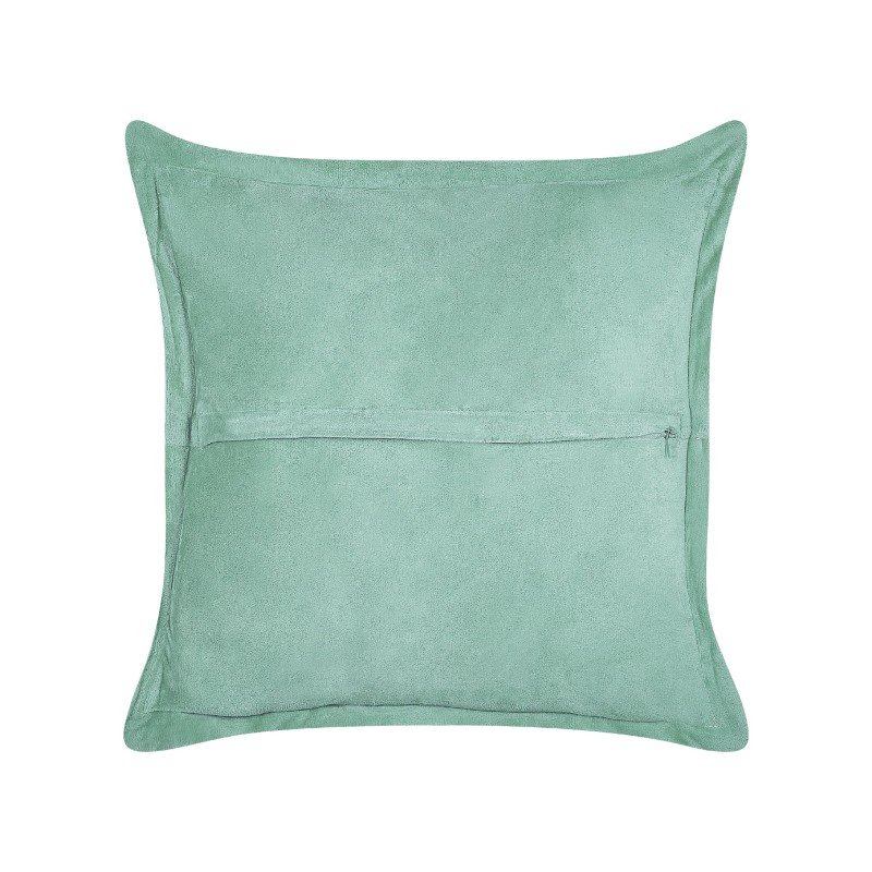 Zestaw 2 poduszek dekoracyjnych ZINNIA Sztruks 43 x 43 cm Jasnozielony Jednolity