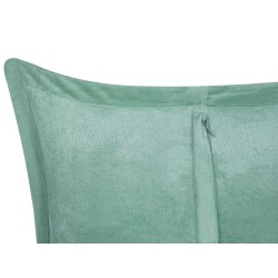 Zestaw 2 poduszek dekoracyjnych ZINNIA Sztruks 43 x 43 cm Jasnozielony Jednolity