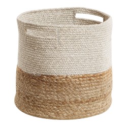 Zestaw 2 koszy NAULLA Juta Piaskowy