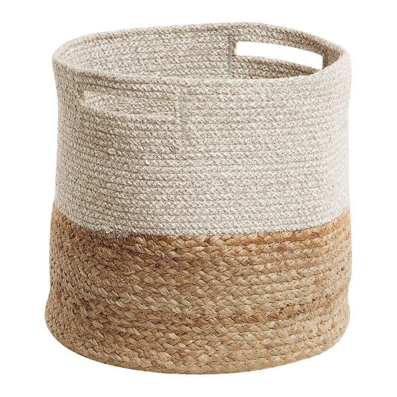 Zestaw 2 koszy NAULLA Juta Piaskowy
