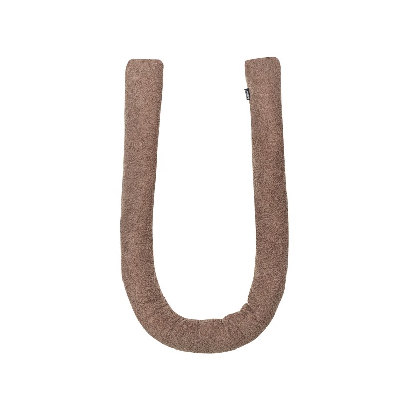 Zestaw 2 poduszek dekoracyjnych GLADIOLUS Boucle 172 x 14 cm Brązowy Jednolity