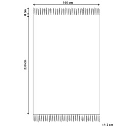 Dywan 160 x 230 cm beżowy ALUCRA