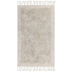 Dywan shaggy bawełniany 80 x 150 cm beżowy BITLIS