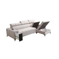 Venna I maxi corner sofa with sleeping function and USB port - Plush, Avra 6