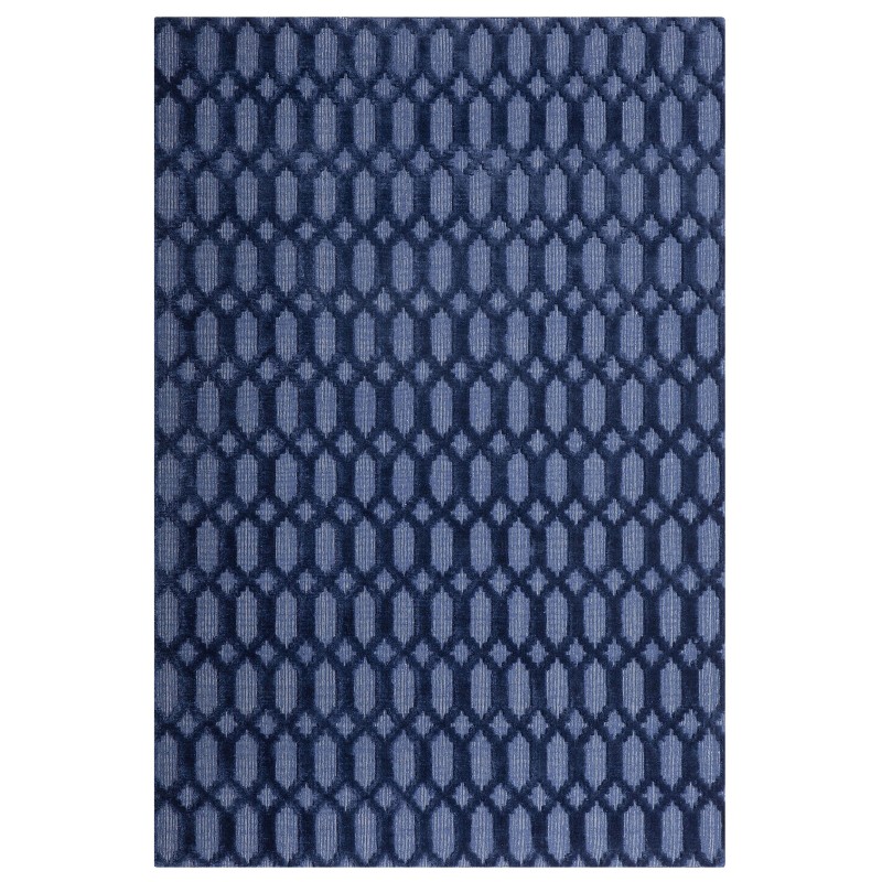 Dywan wiskozowy 140 x 200 cm niebieski CIZRE