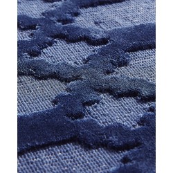 Dywan wiskozowy 140 x 200 cm niebieski CIZRE