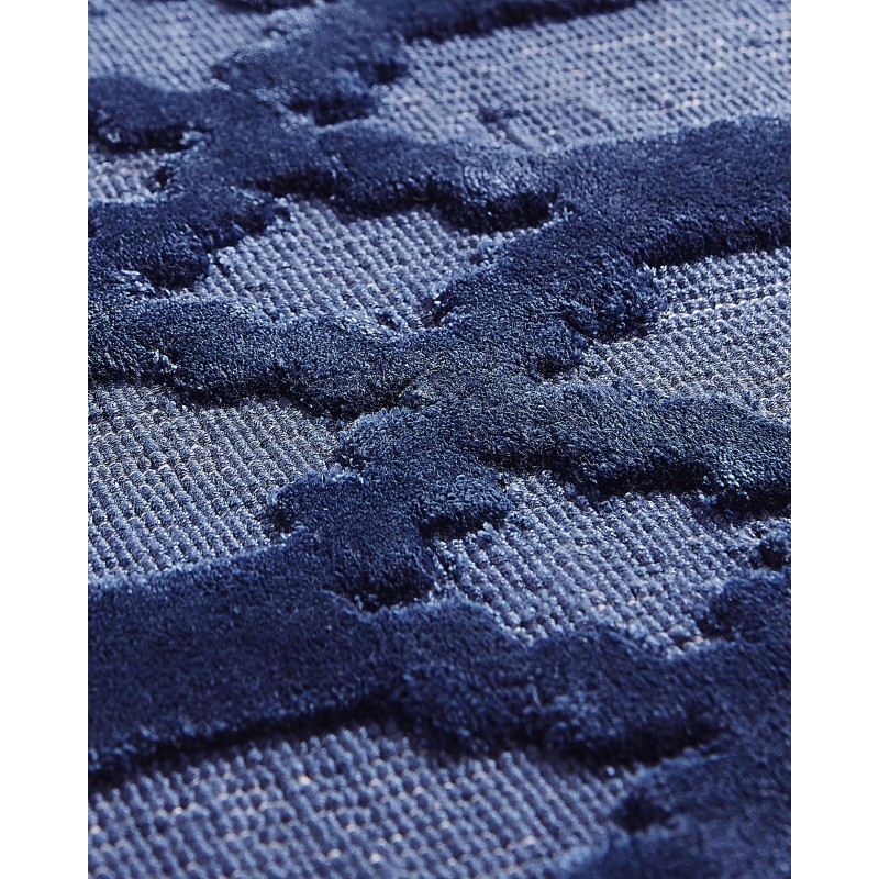 Dywan wiskozowy 140 x 200 cm niebieski CIZRE