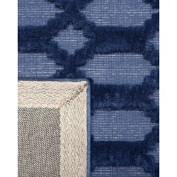 Dywan wiskozowy 140 x 200 cm niebieski CIZRE