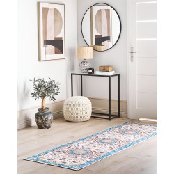 Dywan 80 x 240 cm beżowo-niebieski GORDES