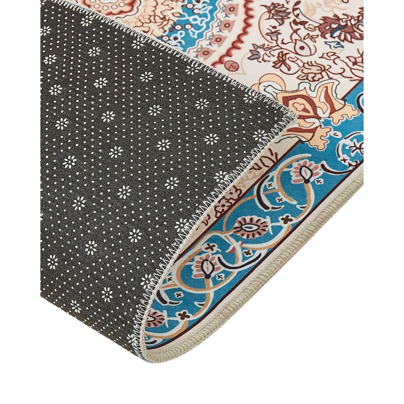 Dywan 80 x 240 cm beżowo-niebieski GORDES