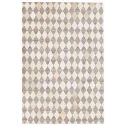 Dywan skórzany 140 x 200 cm beżowo-brązowy SESLICE