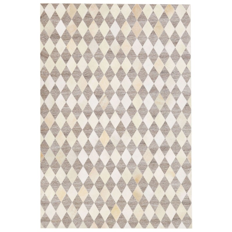 Dywan skórzany 140 x 200 cm beżowo-brązowy SESLICE