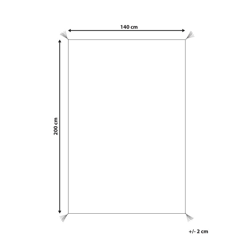 Dywan dziecięcy bawełniany w gwiazdki 140 x 200 cm wielokolorowy MEREVI