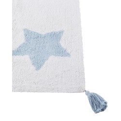 Dywan dziecięcy bawełniany w gwiazdki 140 x 200 cm wielokolorowy MEREVI