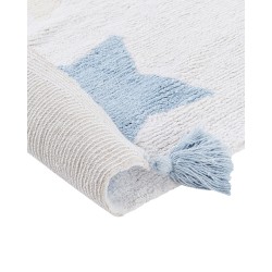 Dywan dziecięcy bawełniany w gwiazdki 140 x 200 cm wielokolorowy MEREVI