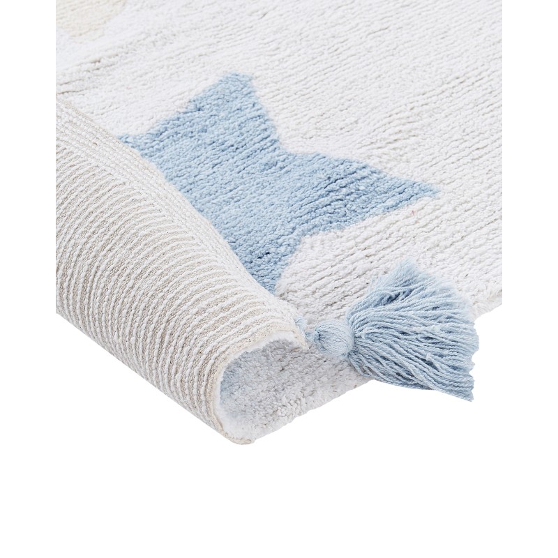 Dywan dziecięcy bawełniany w gwiazdki 140 x 200 cm wielokolorowy MEREVI